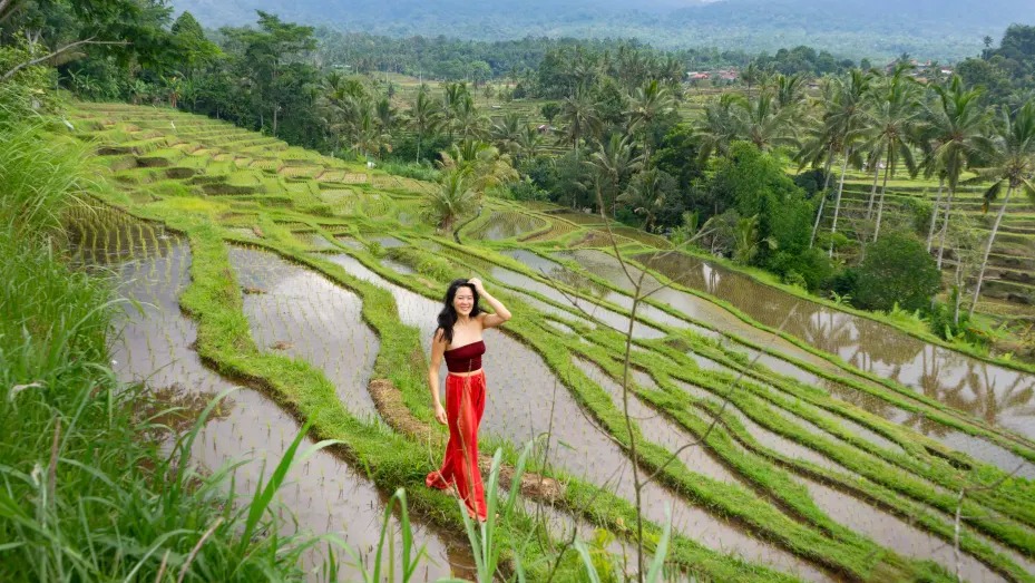 Helen Zhao ở Bali, Indonesia. Ảnh: CNBC